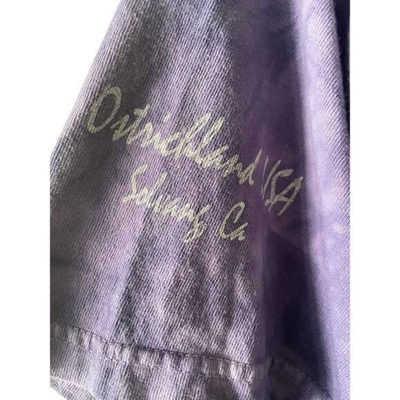 Purple Tie Dye Vintage Look OSTRICH Tee Shirt Size Large Great Condition - Picture 4 of 4